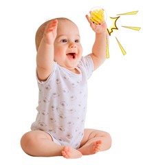 6 Ball Drop Rattle Balls – Replacement Set for Toddlers | 1.8” Large Clear Pl…
