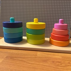 Lovevery Twist Pivot Pattern Puzzle Investigator Toy Montessori Wooden