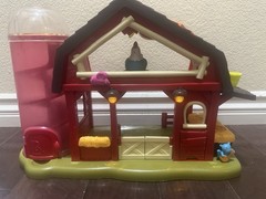 B. toys Interactive Toy Red Barn – Musical Fun Farm Baby Learning Toy W/lights