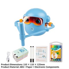 Educational Interactive Drawing Robot Learning Toy With 100 Word Cards For KidOY