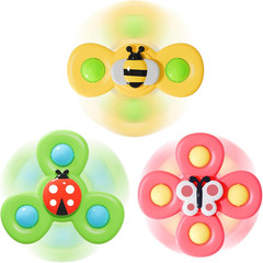 Strong Suction Cup Fidget Rotating Sensory Bath Toys for Baby Christmas Stocking