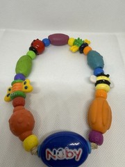 Nuby Bug- A- Loop Teether Multicolor Bee Butterfly Ladybug