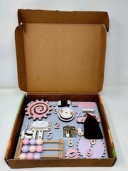 Brain Up 9 In 1 Busy Board For Toddlers Sensory,Motor Skills Toy -New Open Box