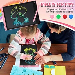 20 Pcs LCD Writing Tablet for Kids 10 Inch Electronic Doodle Board Colorful