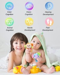 Newborn Baby Soft Rattle, Hand Bracelet Wrist Rattle Toy Foot