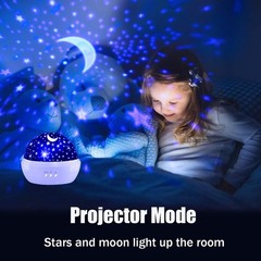 Kids Unicorn Night Light Star Projection Toy Kids Room Decor Gift