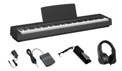Yamaha P-145B Digital Piano 88 Keys P Series Black (Single Unit) [P-45 Successor