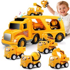 Nicmore Construction Truck Toddler Toys Car: Toys for 1 2 3 4 Year Old Boy 5 in