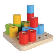 Bigjigs Toys Montessori Colorful Peg Board