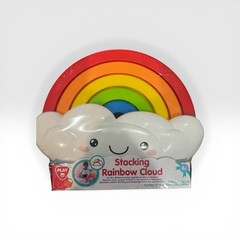 Stacking Rainbow Cloud Toy By Playgo Early Learning Baby Toy Ages 6 Months+ New