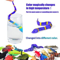 12 Pack Color Changing Sea Animal Toys,Change Ocean Animals Small