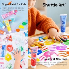 Bright 15-Color Non-Toxic Finger Paint Set – Perfect for Toddlers’ Arts & Crafts