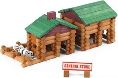 Creative 170-Piece Wooden Log Building Blocks for Imaginative Play – Safe & Fun!