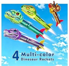Gizzjoy Dinosaur Toy Rocket Launcher for Kids – Launch Dinosaur Rocket Launcher