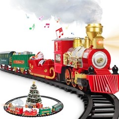 Train Set, Christmas Train Set with Steam, Light and Sounds, Train Sets for