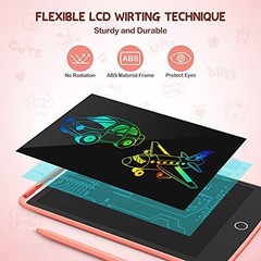 LCD Writing Tablet, 2 Pack Colorful Doodle Board Electronic Erasable Reusable