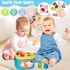 Baby Toys 6-12 Months, 6 in 1 Montessori Toys, Soft Infant Sensory Toy Set | Bab