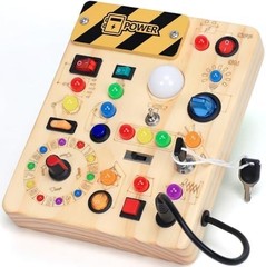 Busy Board for Toddlers Montessori Educational Toy 1-3 Years Sensory Activity