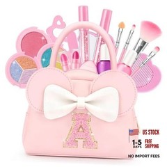 Kids Real Makeup Kit for Girls – 18Pcs Non-Toxic Washable Make Up Toys with A