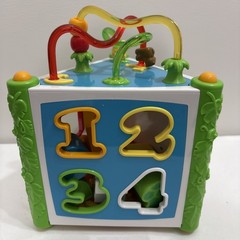 BATTAT Jungle Fun Activity Center Bead Maze Musical Zebra Piano 8 shapes to Sort