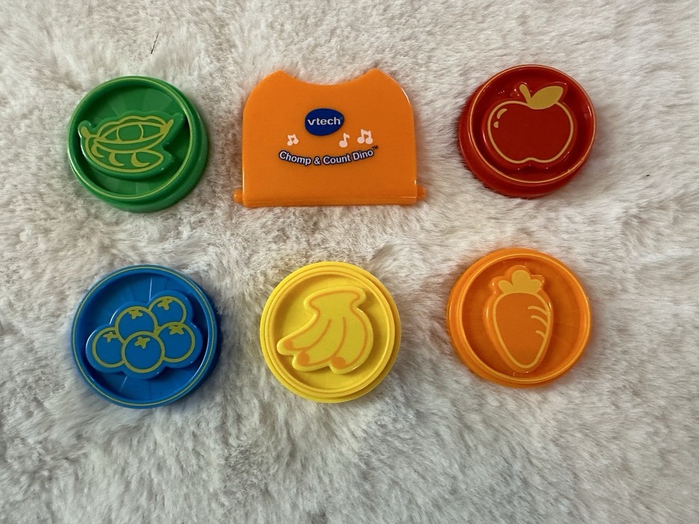 VTech Chomp and Count Dino 5 replacement food coins lot & Replacement Parts