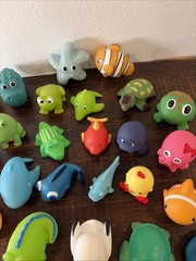 Toddler Bath Toys Ocean Animal Lot – Ducks Fish Turtle Shark – Mixed Brands