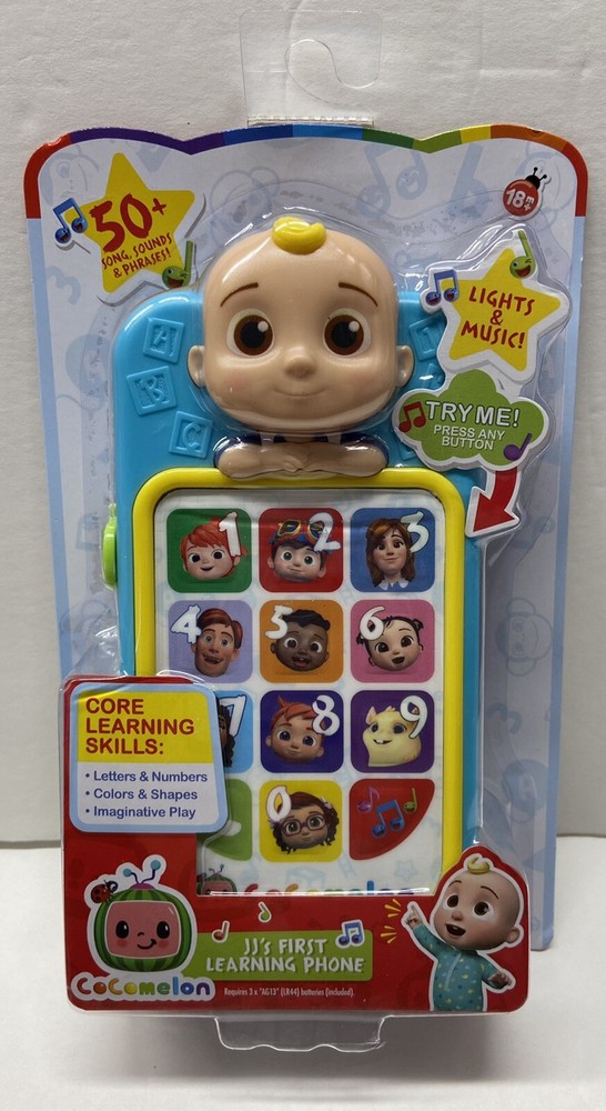 CoComelon JJ’s First Learning Phone Core Learning Skills Letters Shapes Toddlers