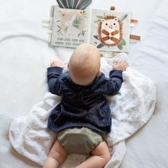 Soft Baby Book Polyester Touch Feel Mirror Crinkle Sensory Play Toy