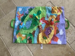 COVTOY Dinosaur Car Toys with Storage Bag/Game Mat (Baby Toys 12-18 Months)