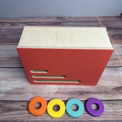 Lovevery Count and Slide Ring Chute Wooden Toy The Realist Play Kit Montessori