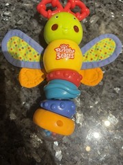 Bright Starts Twisty Bug dragonfly butterfly take along baby toy rattle lights
