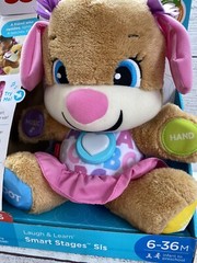 Fisher-Price Laugh and Learn Smart Stages Puppy Sis Plush ~ 6-36 Mos. BRAND NEW!