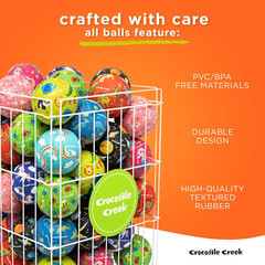Crocodile Creek Playground Ball – Durable Rubber Ball for Kids Ages 3 and up – B