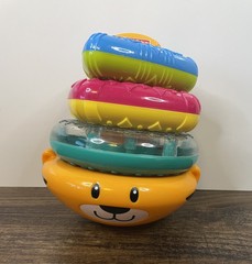 Fisher Price Growing Baby Tiger Stacker Toy Rattle Balls Toddler Infant Stacking