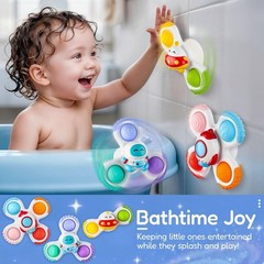 Colorful Suction Cup Spinners for 1-2 Olds – Enhanced Hand-Eye Coordination
