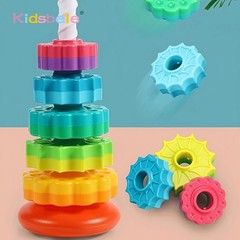 Spinning Stacking Toys Rainbow Tower, Kids Stackable Spinning Toy, Educational*
