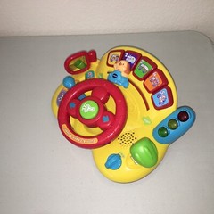 Vtech Baby Turn & Learn Driver Toy Yellow Ages 6-36 mo Toddler Musical Activity.