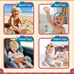 Shape Sorter & Stacking Toy, 5-in-1 Learning Set with Nesting Cups Stackable …