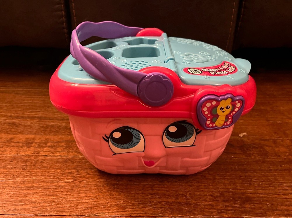 LeapFrog Shapes & Sharing Picnic Basket Pink Kids Toys Shapes Learning Toy Color