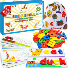 See & Spell Letter Game Alphabet Cards Kids Ages 2-6 Learning Toy Gift – US