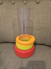 Lovevery Clear Tube With Stacking Rings From Explorer Play Kit