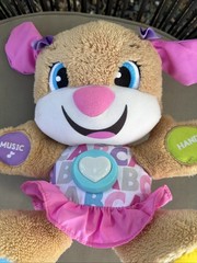 Fisher-Price Laugh & Learn Smart Stages Sis Puppy Plush Learning Toy for Baby