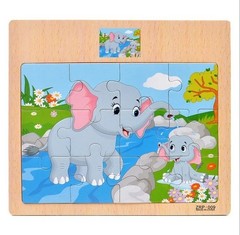 Wooden Jigsaw Puzzles for Kids Age 2 3 4 5 Toddler Puzzles Toys, Preschool Set 6