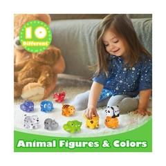 20PCS Animal Number Matching Learning Toys for Toddlers 2-4, 10 Dif… Fast Ship