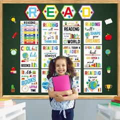 gisgfim Colorful Reading Posters for Classroom Reading Corner Bulletin Board …