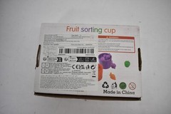Fruit Sorting Cup Color Coding Kids Play Toys For Learning Colors 36+ Months
