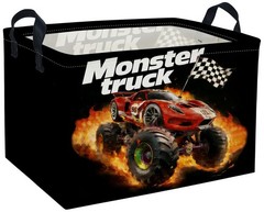 Rectangular Kids Baskets Moster truck Basket Cute Storage Bins Organizer Box …