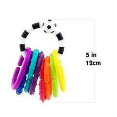 9 Piece Linking Toy Set Tactile Exploration and Visual Stimulation for Babies