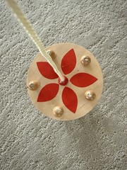Vintage Wooden Baby Crib Toy Hanging Chime Bells Montessori Waldorf Mobile