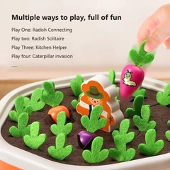 Baby Montessori Toys for Toddler Toys Educational Colorful Shape Toy Pull Carrot